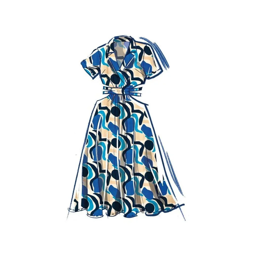 McCalls Sewing Pattern M8362 R11717 Dress‎ Plus Size Woman 20W-28W